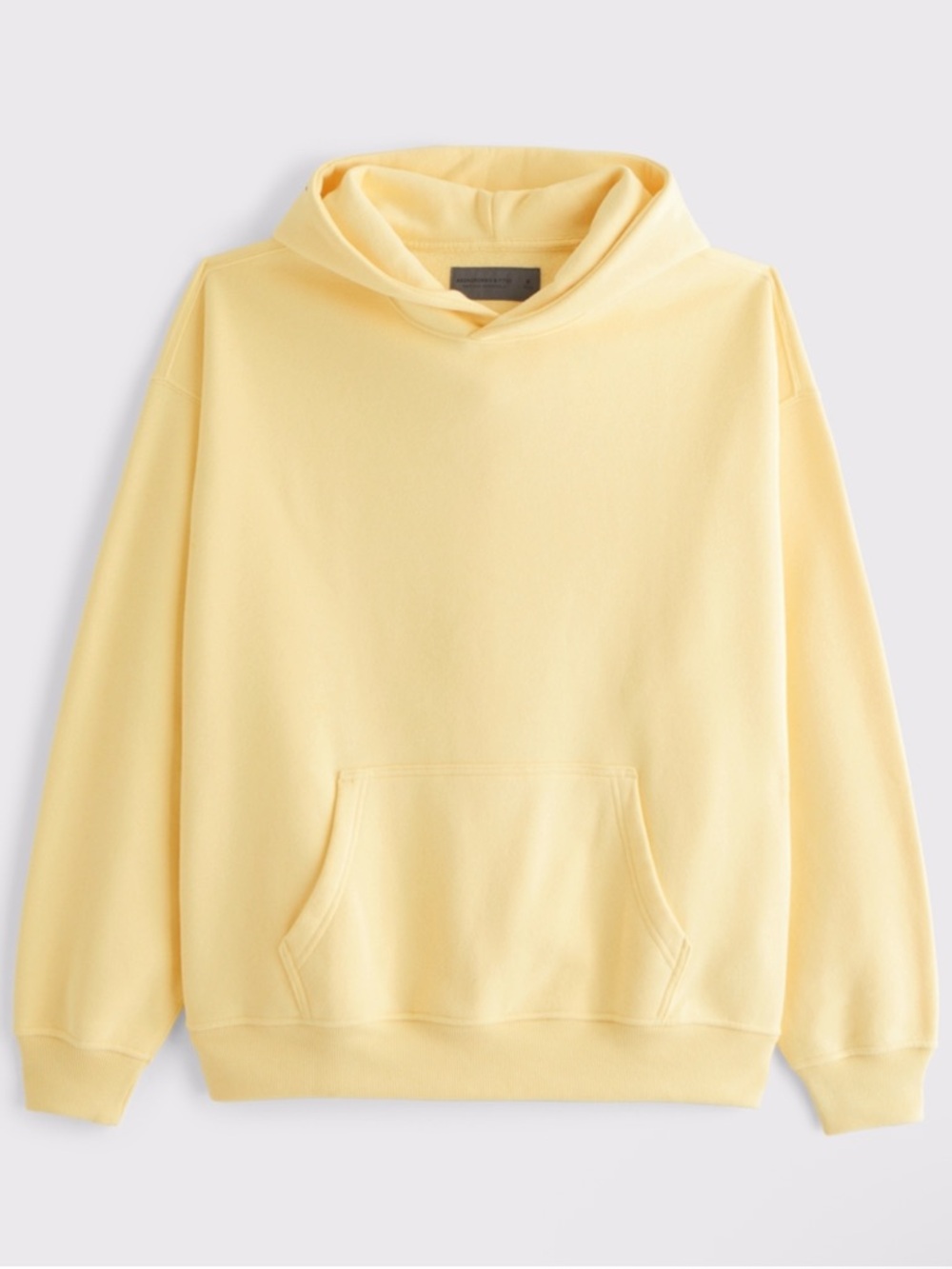 Abercrombie Essential Popover Hoodie Sunny Yellow